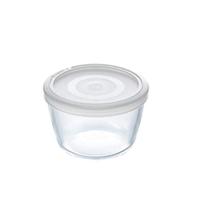 Pyrex Cook and Freeze Ronde Glazen Vershoudschaal met Deksel 0.6L - thumbnail