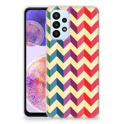 Samsung Galaxy A23 | TPU bumper | Zigzag Multi Color