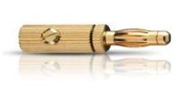 Oehlbach 3009 Luidsprekerconnector Stekker, recht Aantal polen: 1 Goud 4 stuk(s) - thumbnail