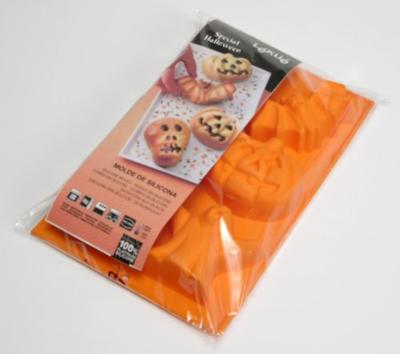 LEKUE - Bakken - Bakvorm Halloween 30x20cm oranje