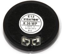 Visaton K 36 WP - 8 Ohm 1.4 inch 3.6 cm Mini-luidspreker 1 W 8 Ω Zwart Kunststof membraan, Vochtbestendig - thumbnail