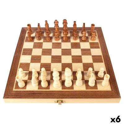 Schaakspel CB Games Hout (6 Stuks)