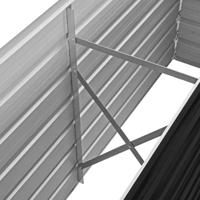 Plantenbak verhoogd 160x40x45 cm gegalvaniseerd staal antraciet - thumbnail