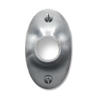 De Oude Deurklink Rozet - Ovaal mat nikkel - thumbnail