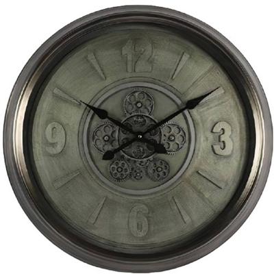 Klok ro Lotte silver D63 cm Decostar - Decostar