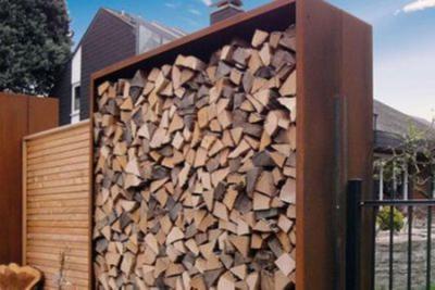 Houtopslag Egura roestkleurig 100x38,5x200 cm Geroba - Geroba