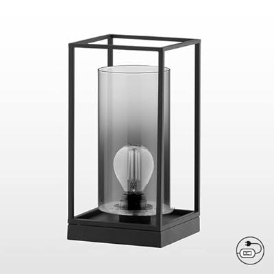 Fischer & Honsel TafellampSamu smoke glas - 50622