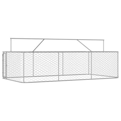VidaXL Hondenkennel voor buiten met dak 400x200x150 cm - thumbnail