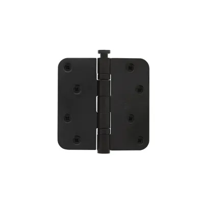 Intersteel Kogellagerscharnier ronde hoeken 89x89mm RVS zwart tot 70 kilo Intersteel Kogellagerscharnier ronde hoeken 89x89mm RVS zwart tot 70 kilo