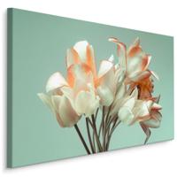 Schilderij - Boeket van bloeiende tulpen, premium print - thumbnail