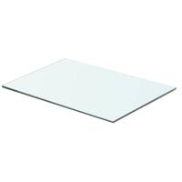 Wandschap transparant 50x30 cm glas - thumbnail