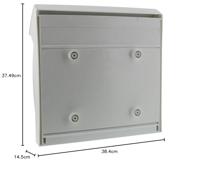 Burg-Wächter kunststof brievenbus Classico - wit - thumbnail