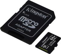 Micro SD geheugenkaart met adapter Kingston exFAT Inhoud 64 GB - thumbnail