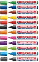 Textielmarker edding 4500 rond 2-3mm zwart | 10 stuks - thumbnail
