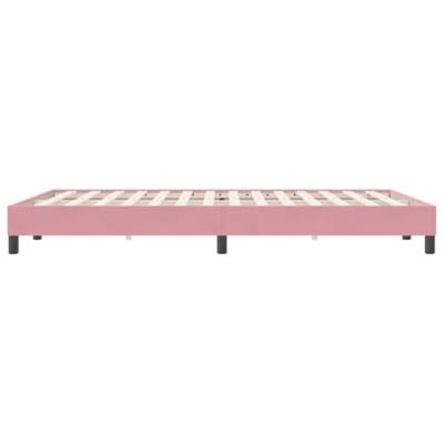 Bedframe zonder matras 160x220 cm fluweel roze