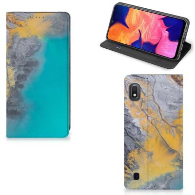 Samsung Galaxy A10 | Standcase | Marble Blue Gold