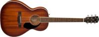 Fender PS-220E Parlor All Mahogany Aged Cognac Burst elektrisch-akoestische westerngitaar met koffer - thumbnail