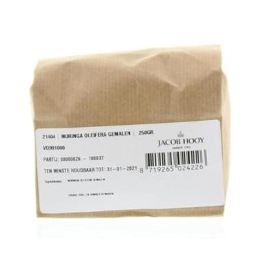 Jacob Hooy Moringa oleifera gemalen 250 Gram Jacob Hooy Moringa oleifera gemalen 250 Gram