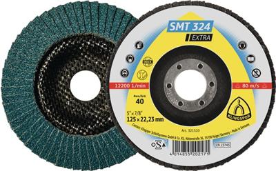 Klingspor 321646 SMT 324 Extra Lamellenschijf Diameter 125 mm Boordiameter 22.23 mm Inox, Staal 10 stuk(s) Klingspor 321646 SMT 324 Extra Lamellenschijf Diameter 125 mm Boordiameter 22.23 mm Inox, Staal 10 stuk(s)