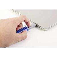 Renkforce RF-4714586 USB-A-poortslot Set van 6 stuks Zilver, Blue Incl. 1 sleutel - thumbnail