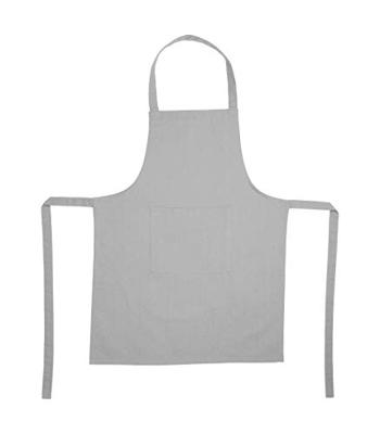 Schort met Buidelzak Atmosphera Katoen Lichtgrijs 60 x 80 cm