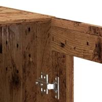 Dressoir 69,5x34x90 cm bewerkt hout oud houtkleurig - thumbnail