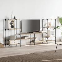 Tv-meubel 206,5x28,5x95 cm bewerkt hout sonoma eikenkleurig - thumbnail