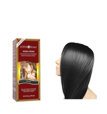Surya Brasil Henna haarverf creme zwart 70 Milliliter