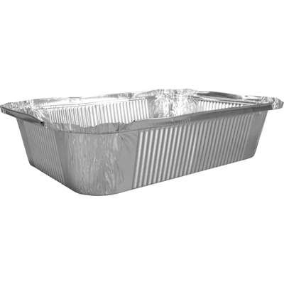 Bak | Aluminium | 2000ml | opstaande rand | 262x192x65mm | zilver | 800 stuks