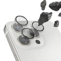 Hama Camerabescherming voor iPhone 16 Pro/16 Pro Max (3 afzonderlijke lenzen, iPhone lensbescherming, schokbestendig, 9H, beschermfolie, case-friendly, cameraafdekking, krasbestendig, pantserglas, - thumbnail