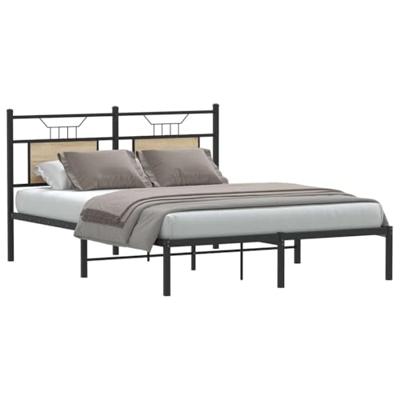 Bedframe zonder matras hout sonoma eikenkleurig 150x200 cm Bedframe zonder matras hout sonoma eikenkleurig 150x200 cm