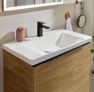 Wastafel Villeroy & Boch Subway 3.0 Met CeramicPlus 1 Kraangat Zonder Overloop 80x47x16.5 cm Wit Alpin Villeroy & Boch