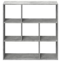 Boekenkast 102x29x143 cm bewerkt hout betongrijs - thumbnail