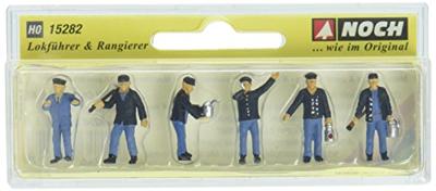 NOCH 15282 H0 Machinist / rangeerders figuren Geverfd, Staand