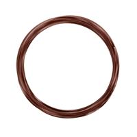 Vaessen Creative Knutseldraad en sieradendraad 5 m x 2,8 mm x 0,5 mm bruin (chocolade) - driehoekig reliëf - flexibele draad voor het knutselen van bloemenkrans, scmuck maken en modelbouw - thumbnail