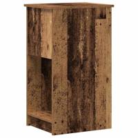 Computertorenstandaard met lade 35x45x77 cm oud houtkleurig - thumbnail