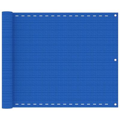 VidaXL Balkonscherm 75x500 cm hdpe blauw