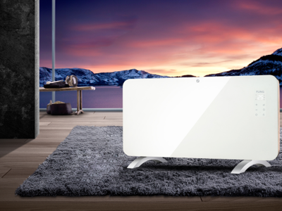 FlinQ Slimme Paneel Verwarmer Zwart