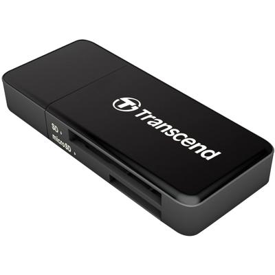 Transcend RDF5K Externe geheugenkaartlezer USB-A 3.2 Gen 1 Zwart