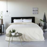 Presence Egyptisch Katoen Uni - Zand Lits-jumeaux (240 x 200/220 cm + 2 kussenslopen) Dekbedovertrek - thumbnail