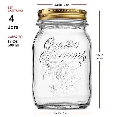 Bormioli Rocco Weckpot Quattro Stagioni - ø 9 cm / 500 ml - 4 stuks