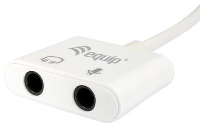 Equip 133460 audio kabel 2 x 3.5mm USB Wit