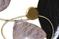 Wanddecoratie DKD Home Decor Rood Zwart Gouden Metaal (123 x 10 x 65 cm) - thumbnail