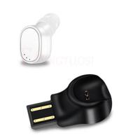 LESIRI X12 Bluetooth Headset Mini Wireless Earphone Portable USB Magnetic Charging Headset Sport Earbud Headset for iPhone(White) - thumbnail