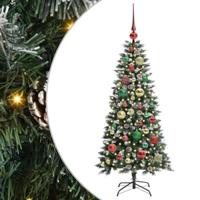 Kunstkerstboom met 150 LED Groen 120 cm PVC en Plastic en Staal - thumbnail