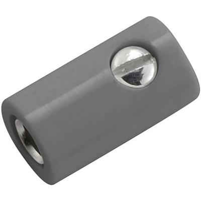 Kahlert Licht Miniatuur-laboratoriumconnector Bus, recht Stift-Ø: 2.6 mm Grijs 1 stuk(s)