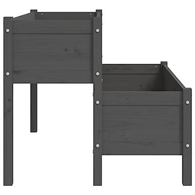 Plantenbak 110x84x75 cm massief grenenhout grijs Plantenbak 110x84x75 cm massief grenenhout grijs