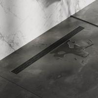 Douchegootrooster Brauer StanGrid Zwart Standaard tbv Douchegoot STD/W/PS 90x7 cm Brauer - thumbnail