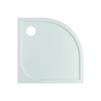 GO by Van Marcke Argon douchebak polybeton gelcoat 90x90x3cm kwartrond afvoer D90mm zonder potenstel wit EBG-9090R - thumbnail