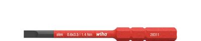 Wiha 283110035 Bit slimBit electric sleufkop 3.5 mm x 75 mm - 41159 Wiha 283110035 Bit slimBit electric sleufkop 3.5 mm x 75 mm - 41159